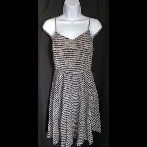 Old Navy black and white pattern Fit & flare Dress